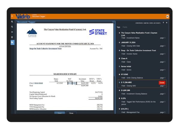 Data-Extraction-Management-Screen