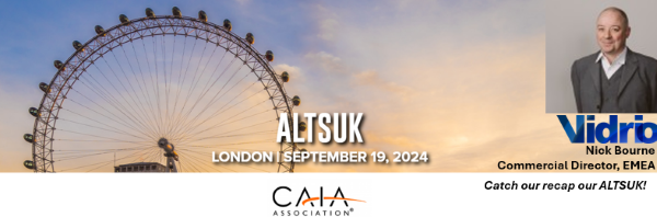 Vidrio Attends ALTSUK for Insights on the Allocator Landscape