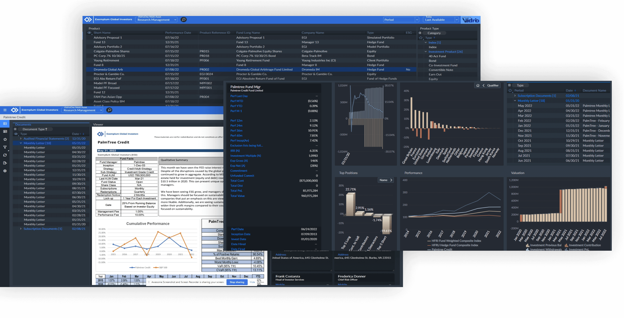 Vidrio Financial Family Office Client Portal