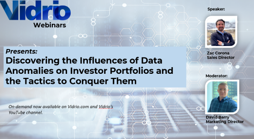 Webinar: Discovering the Influences of Data Anomalies on Investor Portfolios