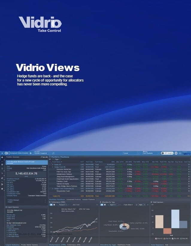 Vidrio Views - Hedge Funds are Back - Cover Report
